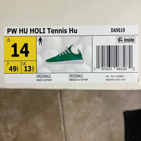 Green and White Pharrell Williams Sneakers - Picture 9 of 9